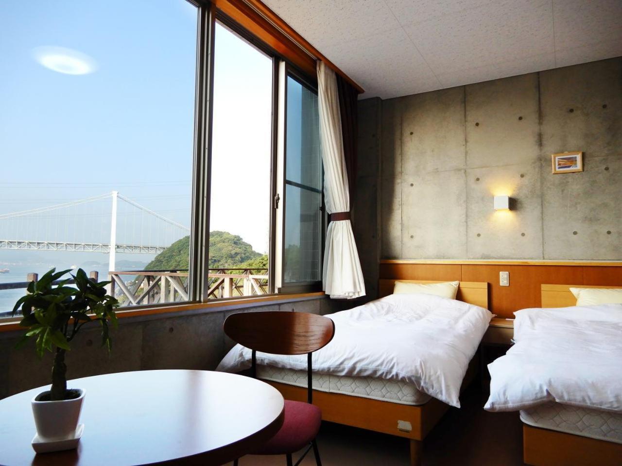 Shimonoseki Hinoyama Youth Hostel Kitakyushu Bagian luar foto